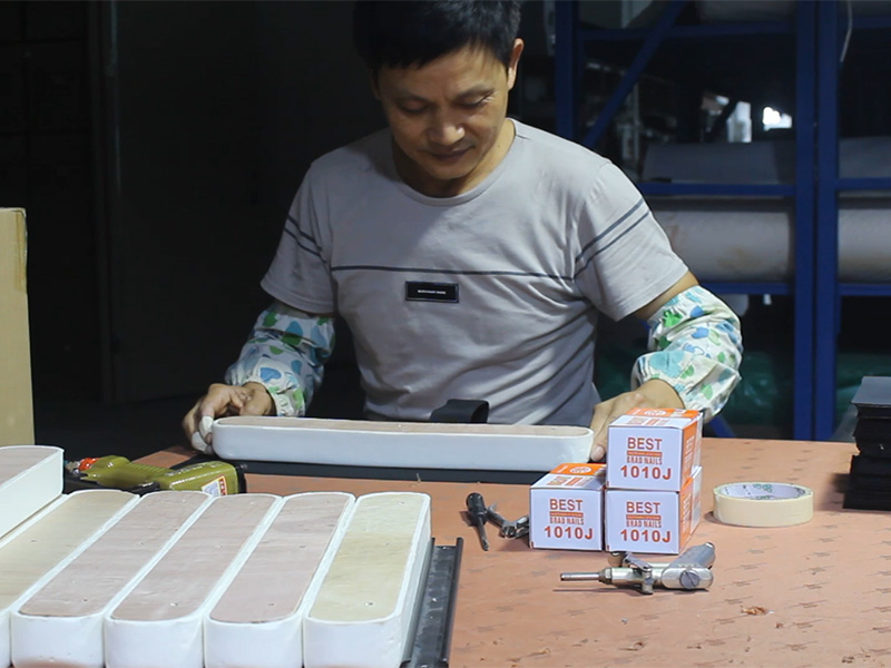Hand making Handrails nail down for wheel chair