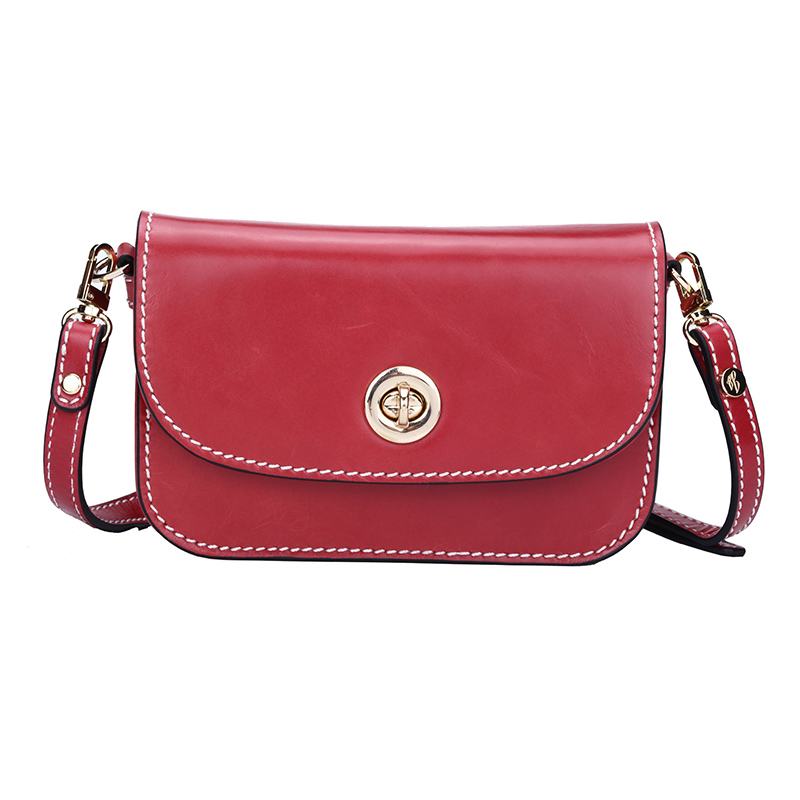 Evening Clutch Bags small genuine leather with metal lock