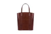 Tote leather handle with zipper closure