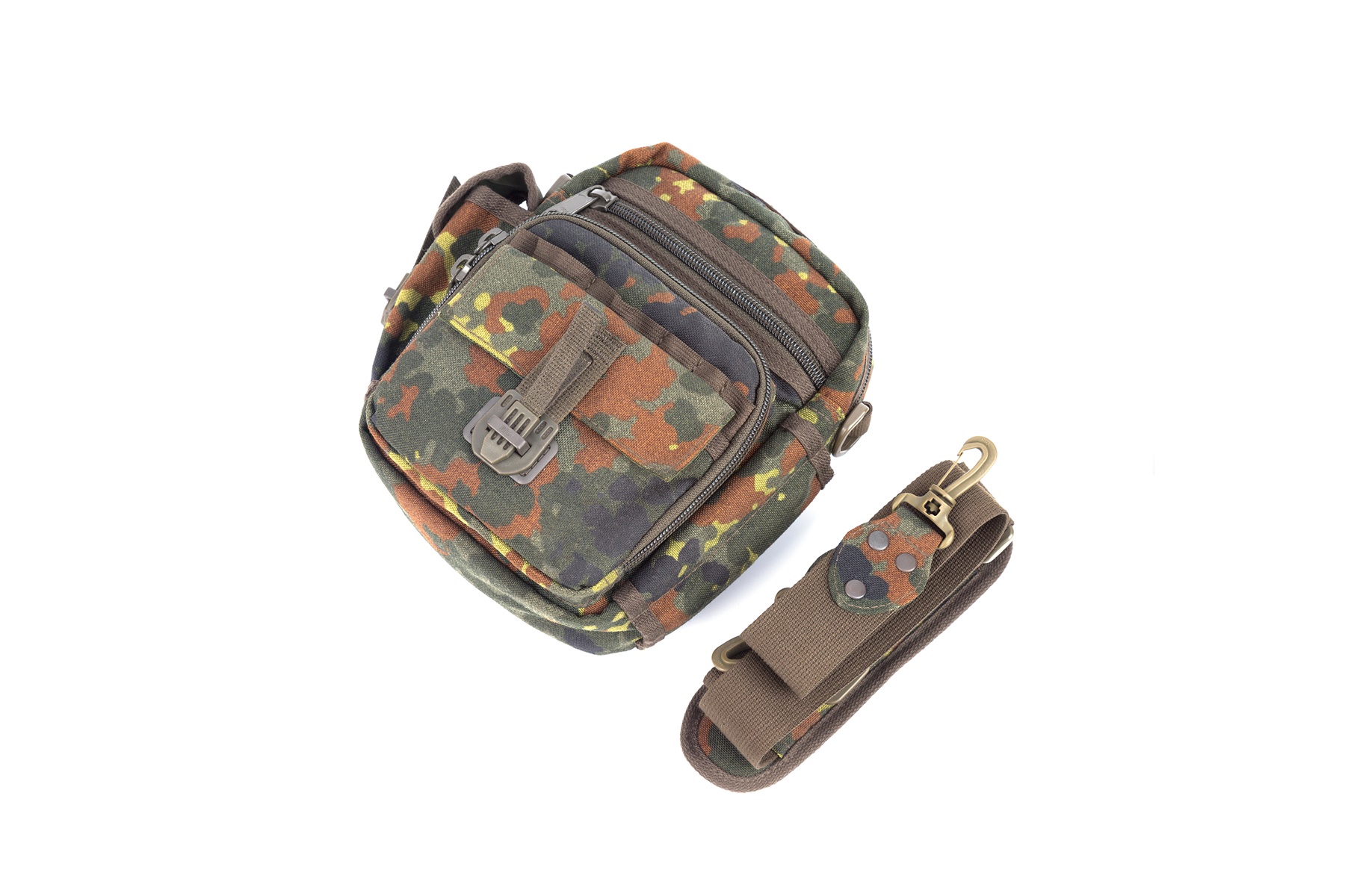 Military Crossbody Bag Nylon fabric zipper closure